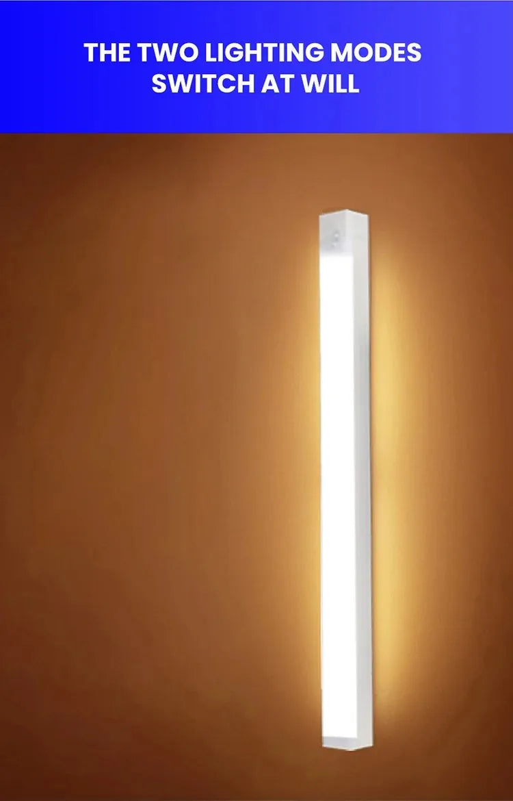 Motion Sensor Lamp Night Light Wireless LED USB Type C Rechargeable Lamp for Kitchen Cabinet Bedroom Wardrobe Staircase Lighting - TechSmartX