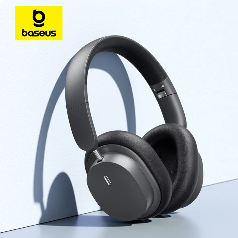 Baseus Bowie D05 Wireless Headphone Bluetooth 5.3 Earphone HIFI Level Headset 40mm Driver Foldable Over Ear Headphone 70H Time - TechSmartX