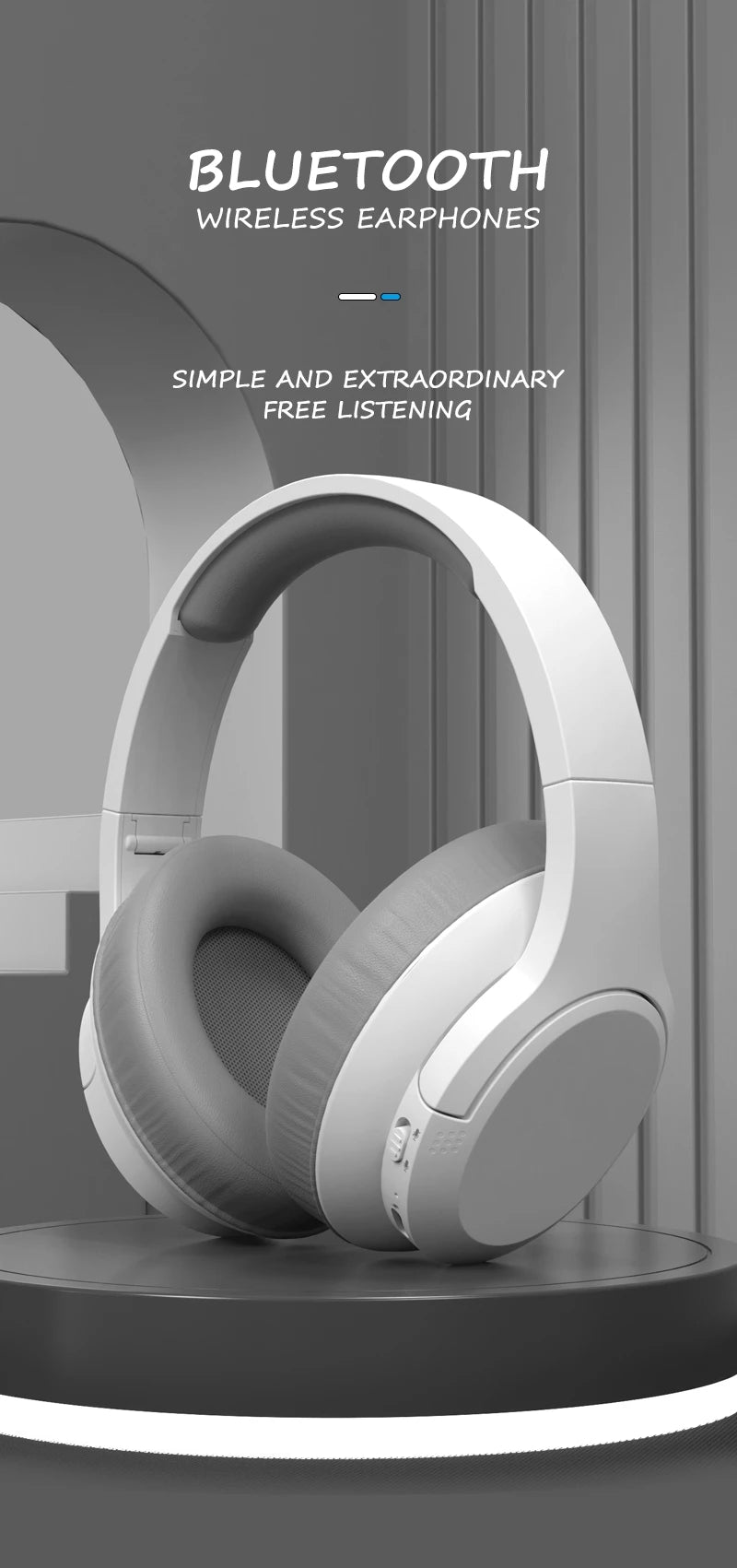 LDON Wireless Headphones Bluetooth 5.3 Hi-Res Audio Over Ear Headset Earphones - TechSmartX