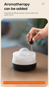 New Starry Sky Projection Air Humidifier with Colorful Gradient Night Light USB Delicate Water Mist Essential Oil Aroma Diffuser - TechSmartX
