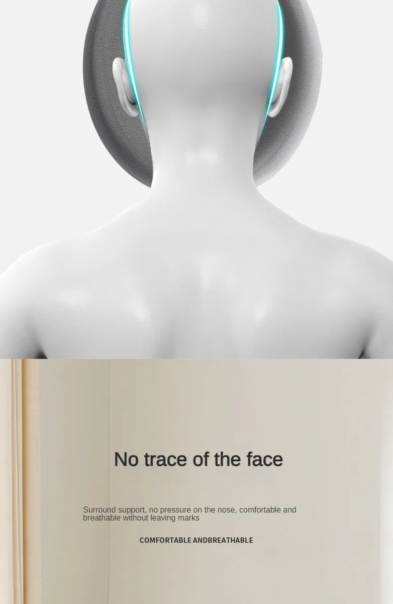 Face Down Pillow Prone Pillow for Prone Face Down Resting Comfort Memory Foam Ergonomics Home Massage Headrest for Beauty Salon - TechSmartX