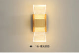 Acrylic Aluminum Wall Bedside Lamp Warm Light Lustre Modern Fashion Nordic Simple Home Living Dining Room Decor - TechSmartX