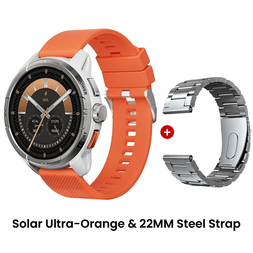 HAYLOU Solar Ultra GPS Smartwatch 1.6” AMOLED Display 5ATM Waterproof Built-in GPS Bluetooth Phone Calls Sports Smart Watch - TechSmartX