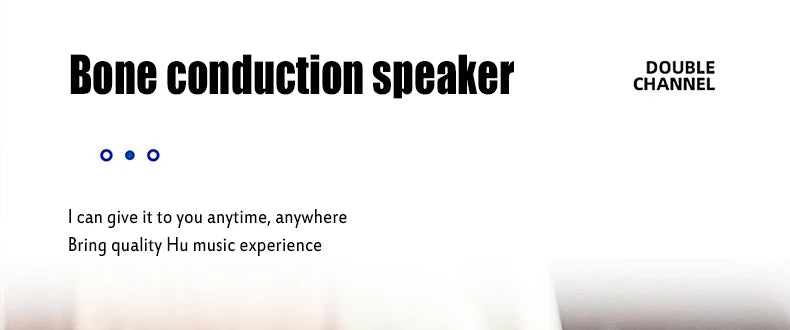 Bone conduction wireless speaker - sucker mount, TWS hi-fi sound enhanced bass, wearable loop, resonance features dynamic audio - TechSmartX