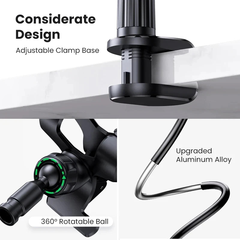 Universal Mobile Phone Stand Adjustable Lazy Stand Rotatable Bedside Stand Desktop Live Streaming Selfies Phone Accessories