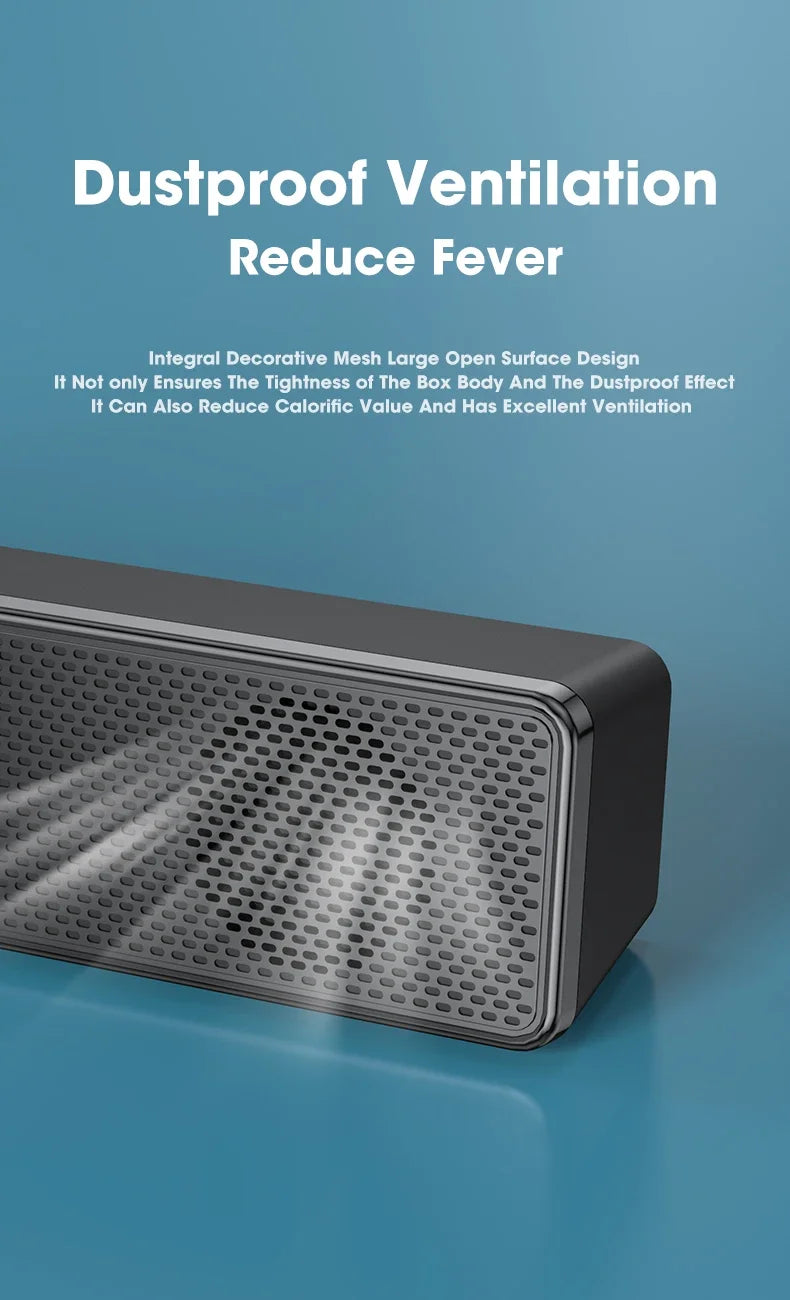 PC Soundbar Wired and  Bluetooth Speaker USB Powered Soundbar for TV Pc Laptop Gaming Home Theater Surround Audio System - TechSmartX