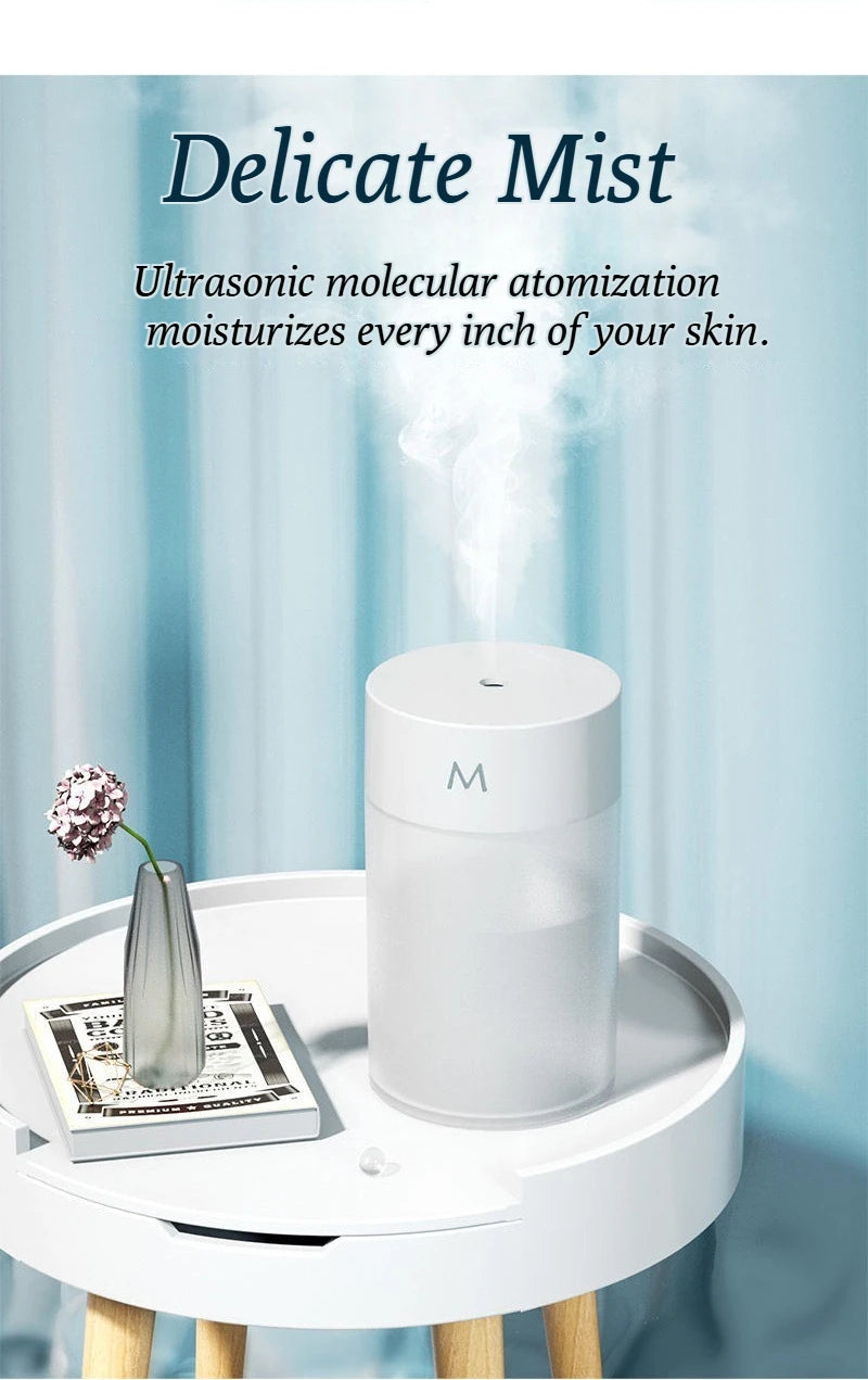 Household USB Humidifier Mini Silent Home Humidifier Car Portable Office Desktop Home Aromatherapy Colorful Humidifier - TechSmartX