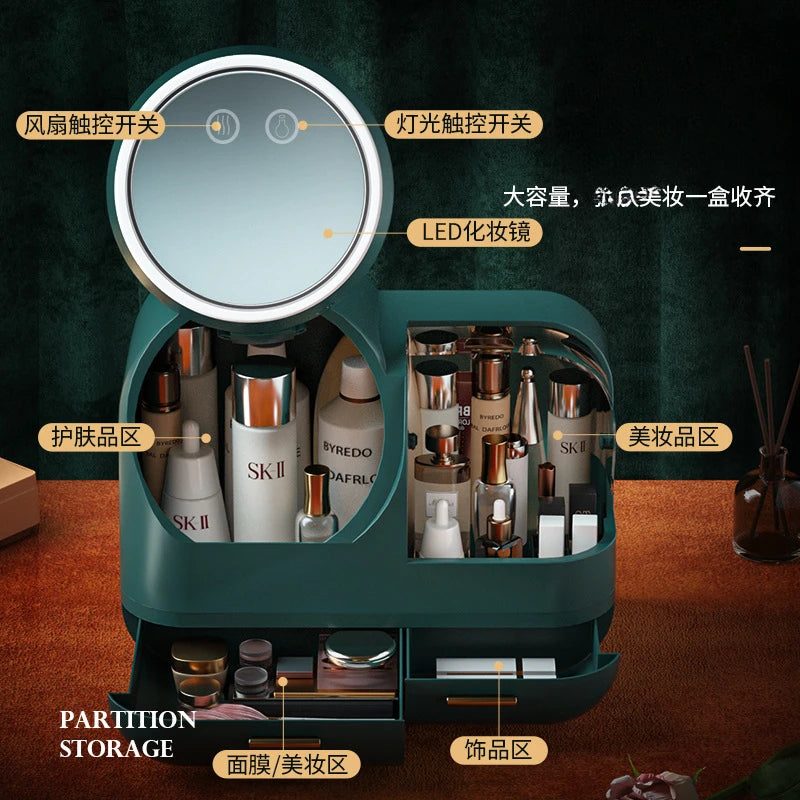 Creative LED Cosmetic Storage Box - The Internet's Most Popular Organizer for Makeup Lovers - TechSmartX