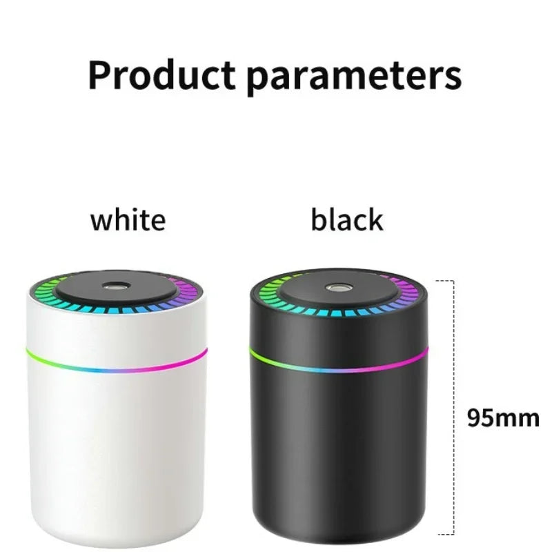 180ML Mini Air Humidifier USB Electric Aroma Diffuser Essential Oil Purifier Aromatherapy Mist Maker Lights For Car Home Bedroom - TechSmartX