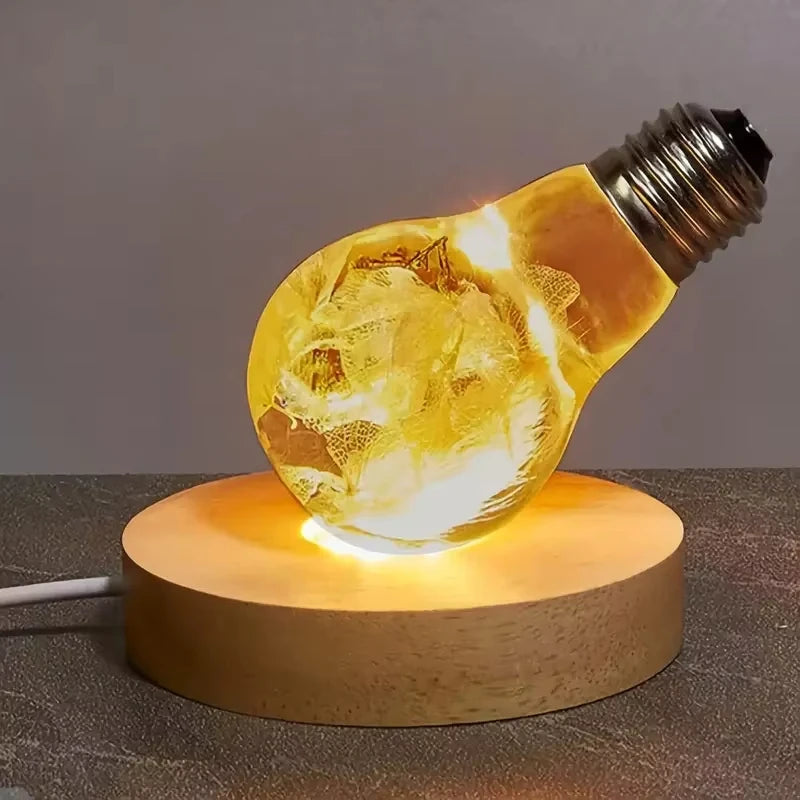 Wood Desktop Decorative Lights Light Base Night Light Wooden Led Usb Display Light Display Stand Lamp Holder Lamp Art Ornament - TechSmartX