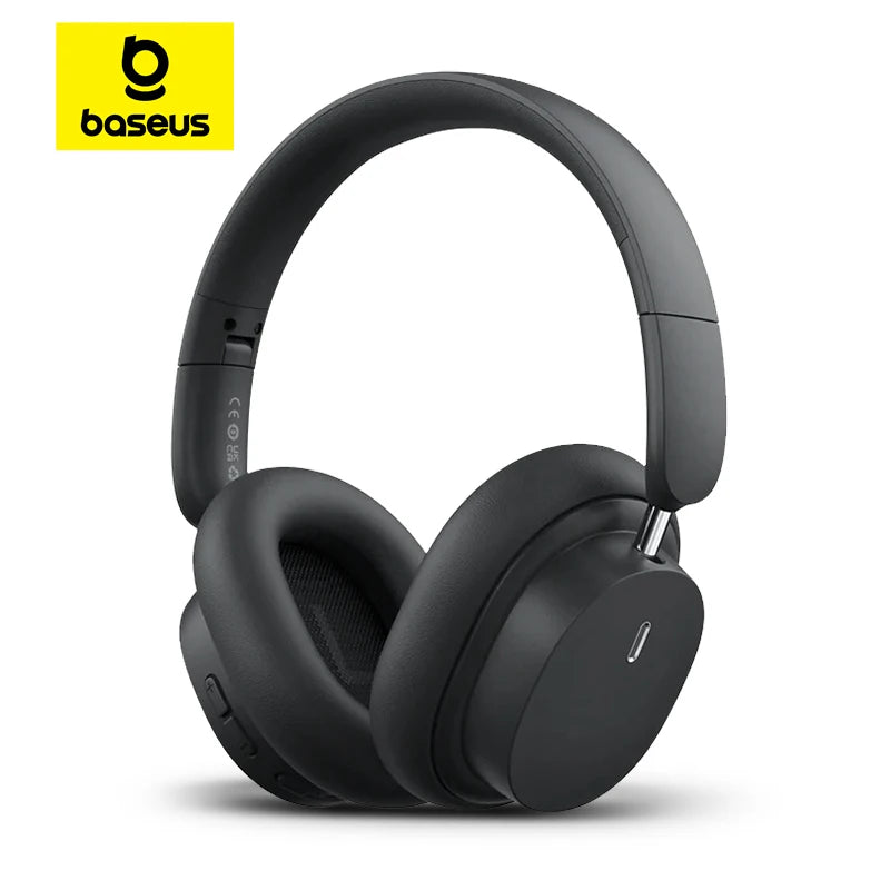 Baseus Bowie D05 Wireless Headphone Bluetooth 5.3 Earphone HIFI Level Headset 40mm Driver Foldable Over Ear Headphone 70H Time - TechSmartX