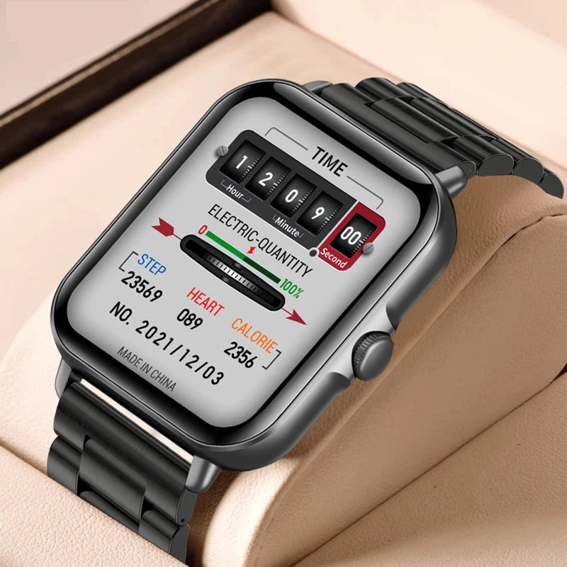 2025 Digital Smartwatch Sports Fitness Men's Women Smart Watch Waterproof Wrist Watches for Ladies Kids Child Android IOS Phones - TechSmartX