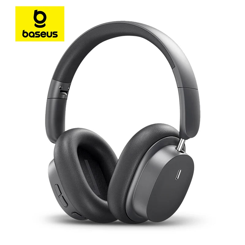 Baseus Bowie D05 Wireless Headphone Bluetooth 5.3 Earphone HIFI Level Headset 40mm Driver Foldable Over Ear Headphone 70H Time - TechSmartX