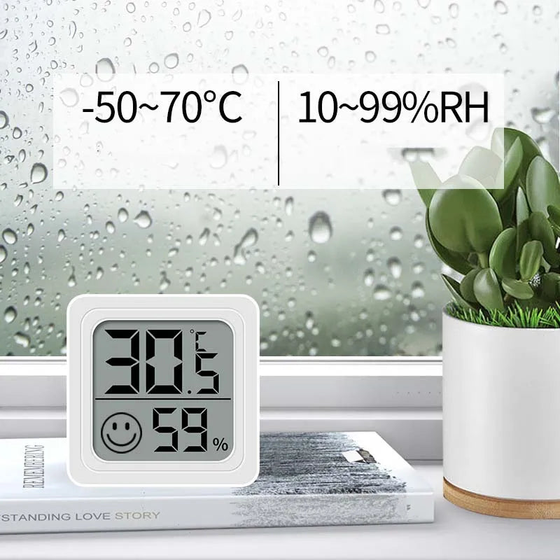 LCD Digital Thermometer Hygrometer Indoor Room Electronic Temperature Humidity Meter Sensor Gauge Weather Station For Home ﻿ - TechSmartX