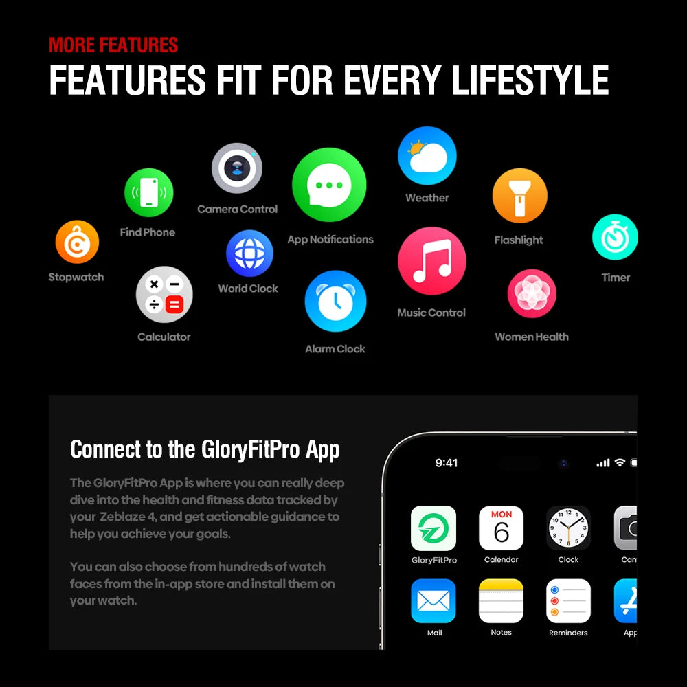 NEW Zeblaze Stratos 4 GPS Smart Watch 1.43 AMOLED Display Built-in Compass Barometric Altimeter Flashlight Voice Call Smartwatch - TechSmartX