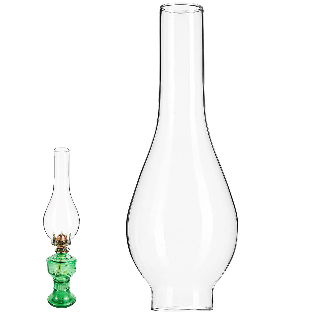 Long Kerosene Lamp Glass Shade Light Covers Clear Vintage Shades Hurricane Parts Chimney Retro - TechSmartX