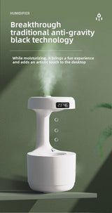 Anti-Gravity Humidifier New Ultrasonic Humidifier with Dual Power-Off Protection Large Capacity Air Humidifierw for Home/Office - TechSmartX