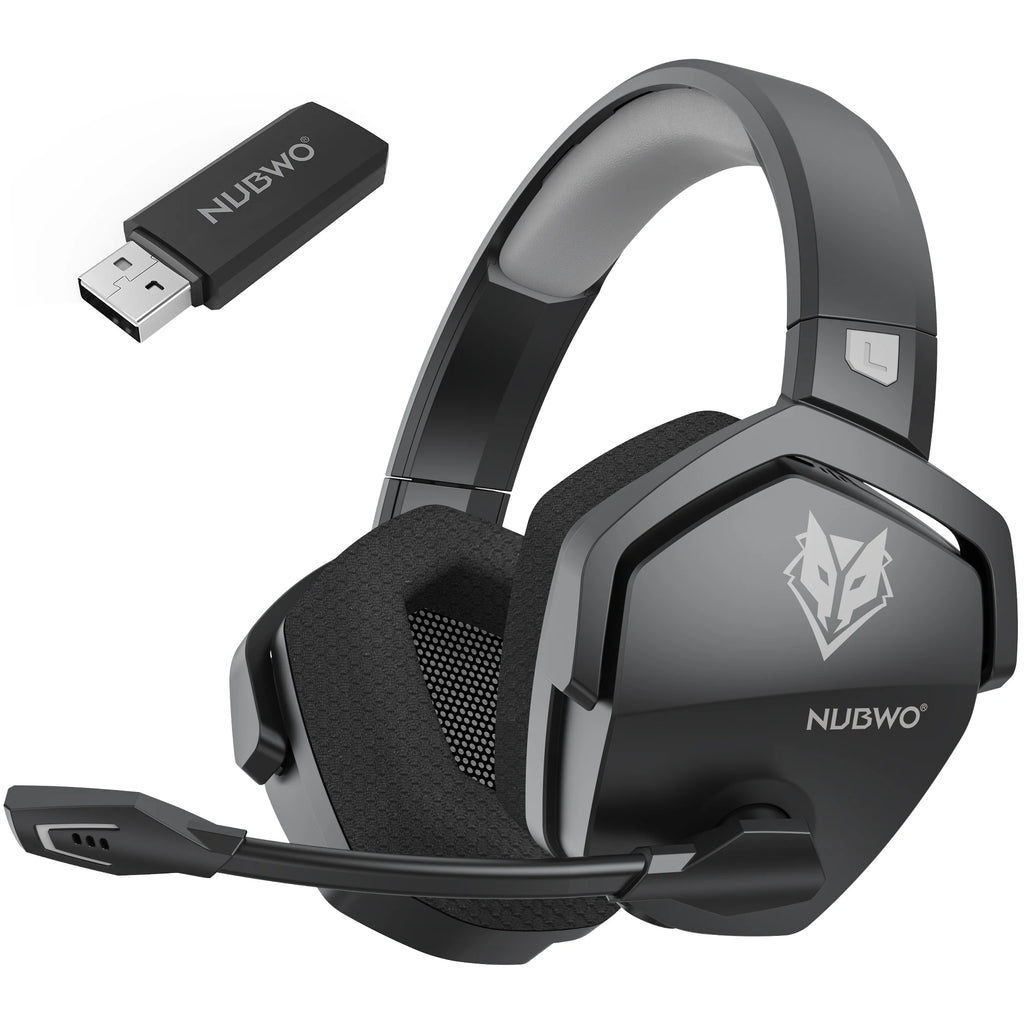 NUBWO G06 Dual Wireless Gaming Headset with Microphone for PS5, PS4, PC, Mobile, Switch, 2.4GHz Bluetooth 5.3 Gaming Headphones - TechSmartX