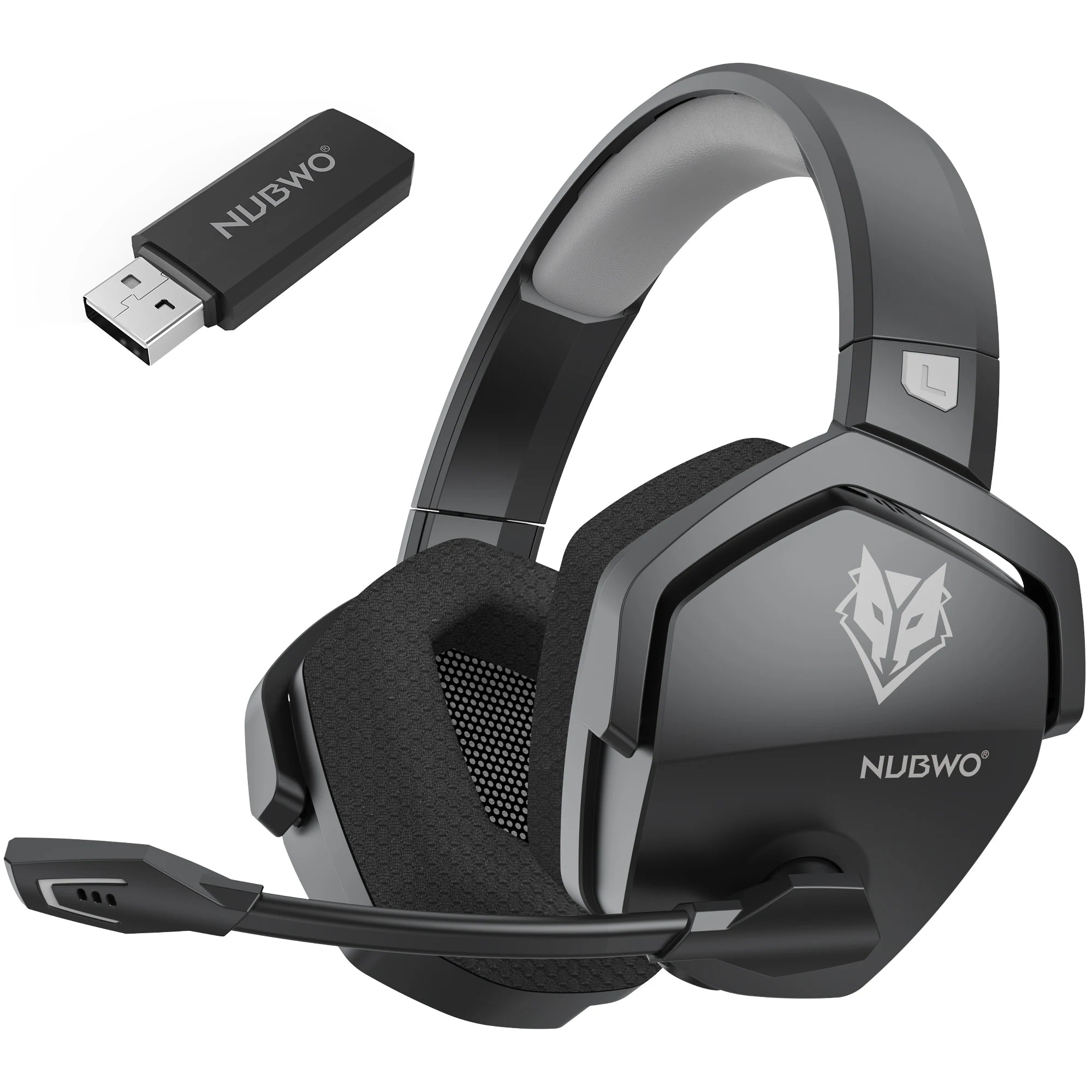 NUBWO G06 Dual Wireless Gaming Headset with Microphone for PS5, PS4, PC, Mobile, Switch, 2.4GHz Bluetooth 5.3 Gaming Headphones - TechSmartX