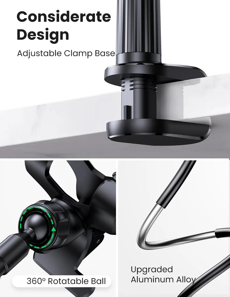 Universal Mobile Phone Stand Adjustable Lazy Stand Rotatable Bedside Stand Desktop Live Streaming Selfies Phone Accessories