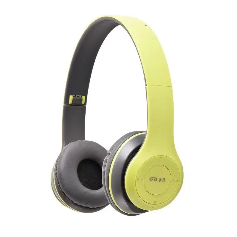 P47 Wireless bluetooth headphone With Mic Headsets Stereo Sound Earphones Sports Gaming Headphones Supports PC Smartphone - TechSmartX