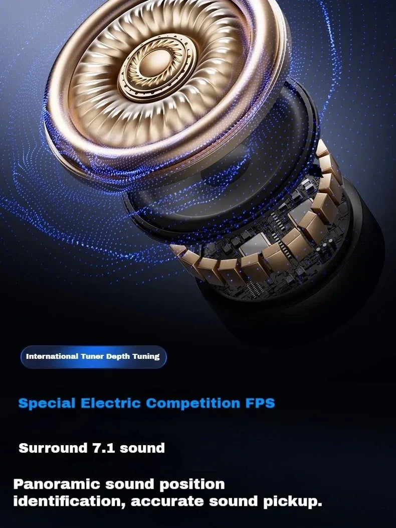 Original MCHOSE V9 PRO Music Esports Gaming Headphones 3-mode Wireless Noise Reduction Mic Customized Head-mounted - TechSmartX