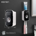 MENGNI Automatic Toothpaste Dispenser Wall-Mounted Bathroom Toothpaste Squeezer Punch-Free Toothbrush Holder Rack Bathroom Acces - TechSmartX