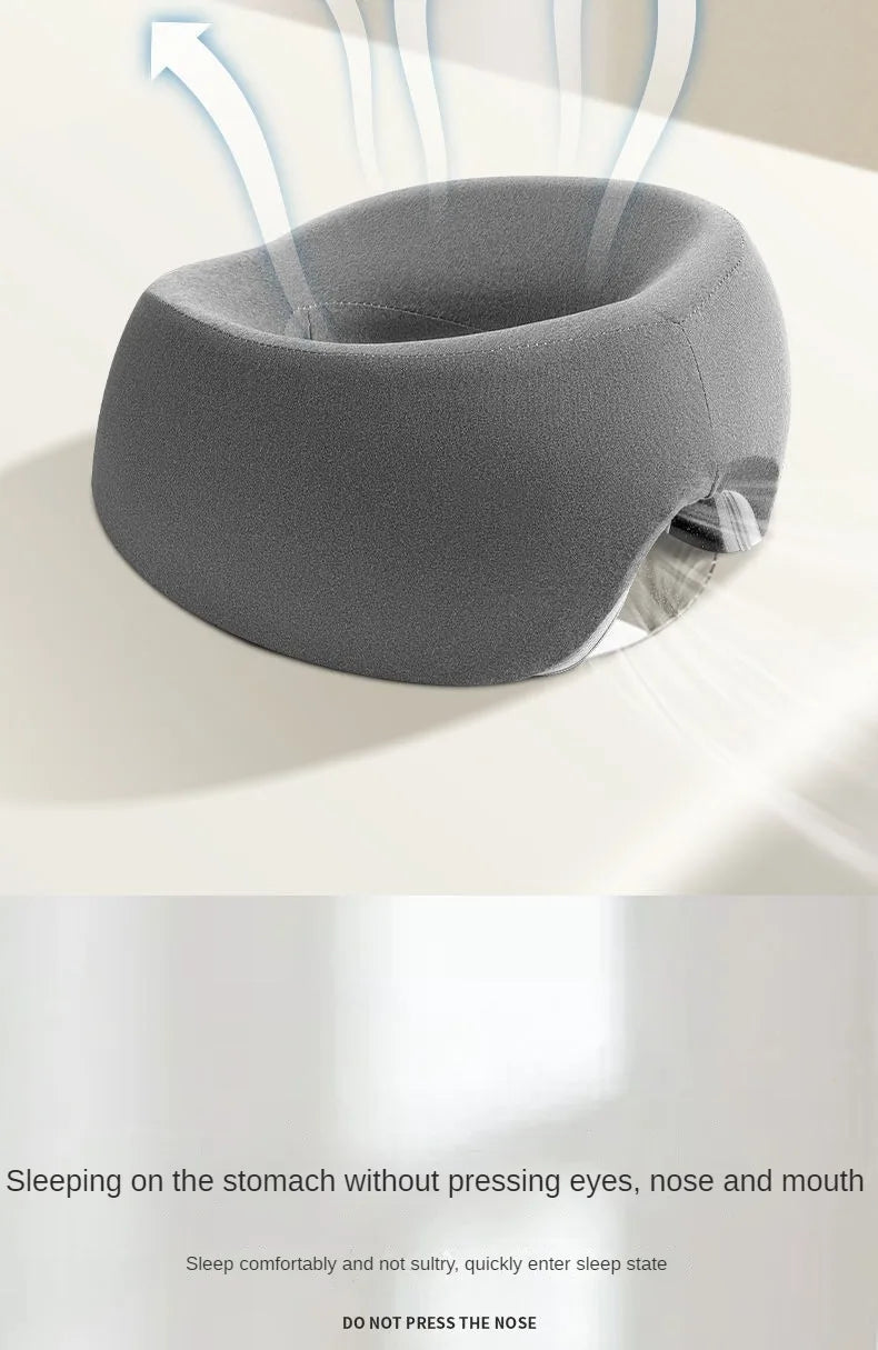 Face Down Pillow Prone Pillow for Prone Face Down Resting Comfort Memory Foam Ergonomics Home Massage Headrest for Beauty Salon - TechSmartX