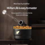 Creative Volcanic Crack Light Artillery Air Humidifier Aromatherapy Diffuser for Home Desktop Ring Spray Electric Aroma Diffuser - TechSmartX