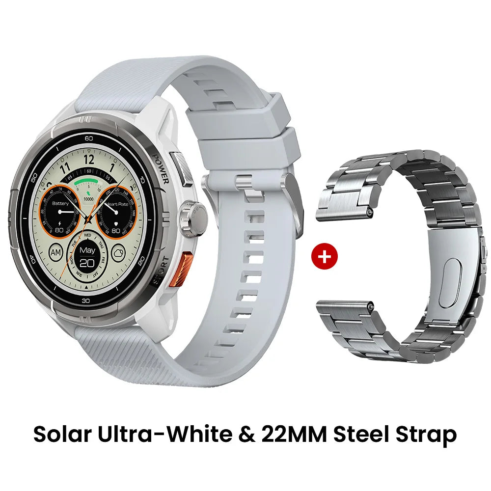 HAYLOU Solar Ultra GPS Smartwatch 1.6” AMOLED Display 5ATM Waterproof Built-in GPS Bluetooth Phone Calls Sports Smart Watch - TechSmartX
