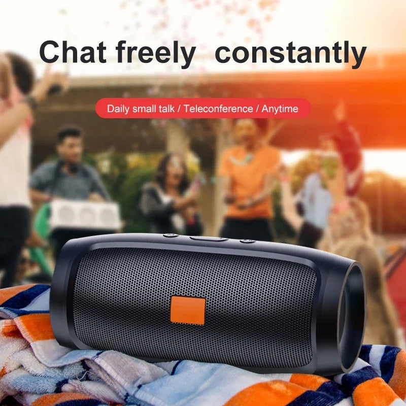 TF USB Bluetooth Speaker Dual Speaker Stereo Outdoor Tfusb Playback Fm Voice Broadcasting Portable Subwoofer Wireless Speaker - TechSmartX