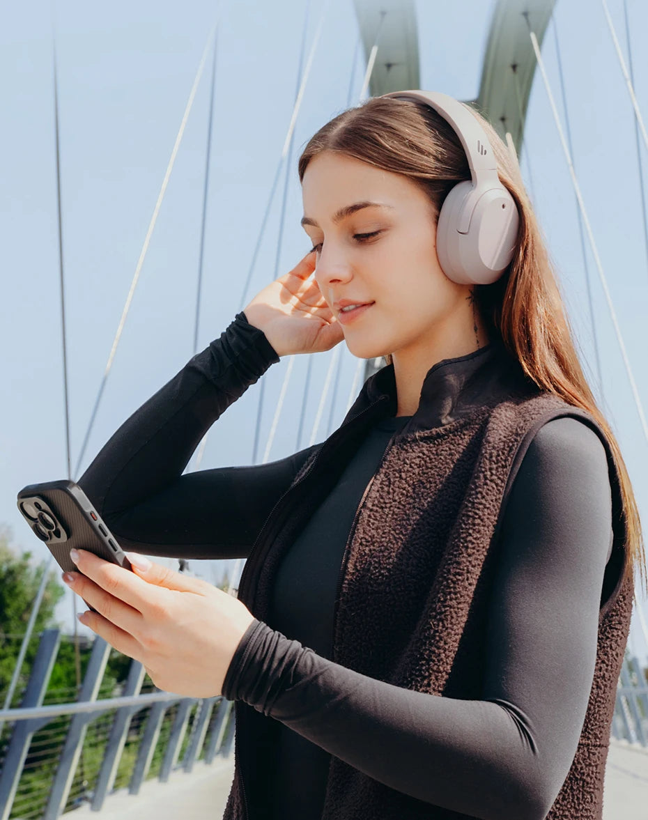 Edifier W820NB Plus(2025 Ver.) ANC Wireless Headphone Bluetooth 6.1 Over-ear Headset -49dB Noise Canelling Earphone Hi-Res Audio - TechSmartX