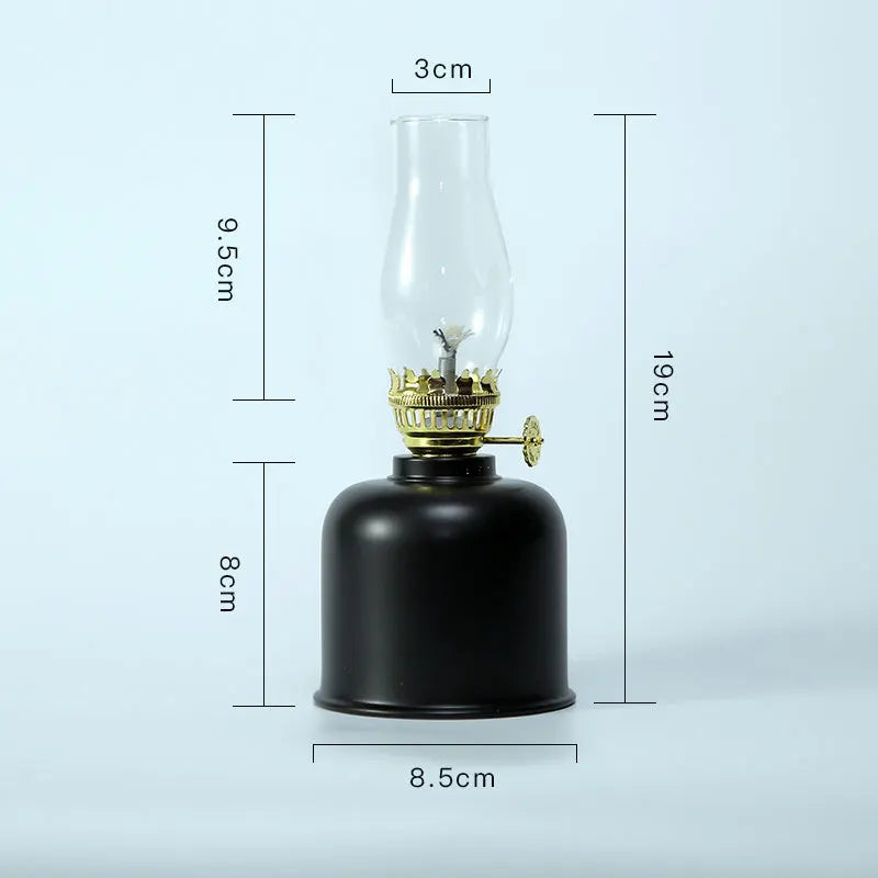 Retro Metal Kerosene Oil Lantern for Outdoor Camping - Small Horse Cozy Atmosphere Tent for Camping, Hiking Outdoor Adventures - TechSmartX