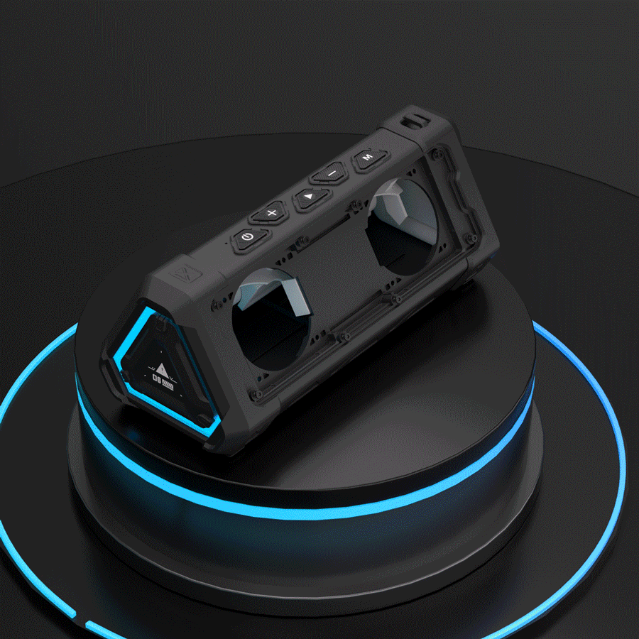 MLOVE P3 Outdoor Bluetooth Speaker, 40W Output Power Bluetooth 5.3 Speaker ,Stereo Sound IPX7 Waterproof,Micro SD Card,RGB Light - TechSmartX