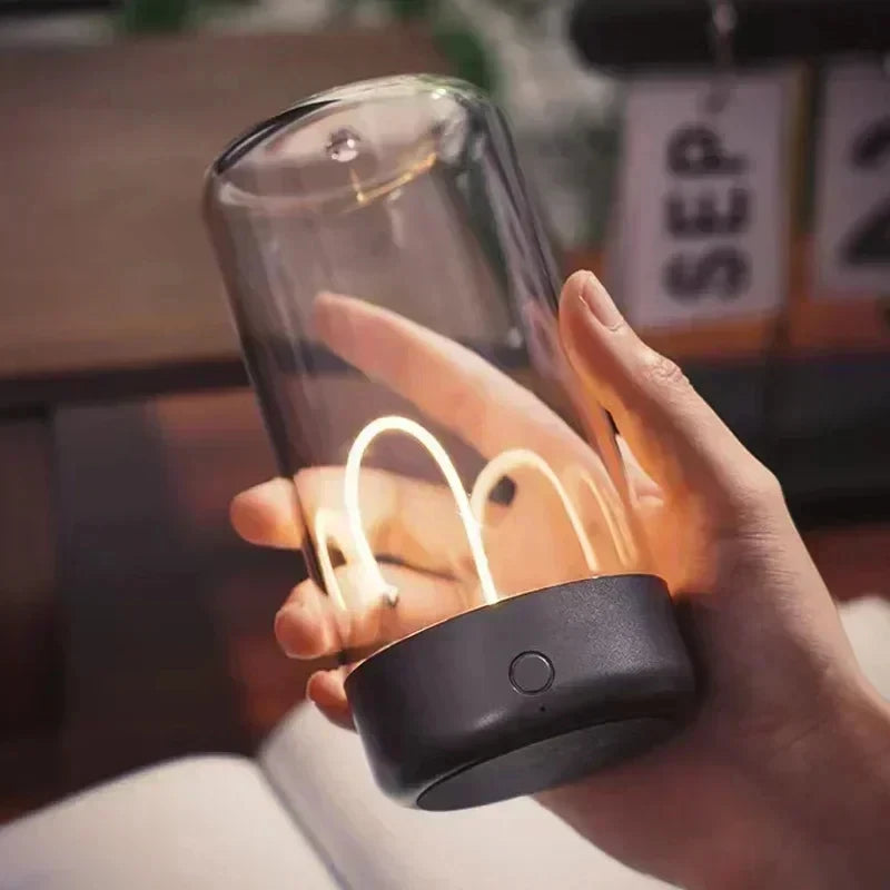 Portable quantum wire ambient magnetic light Type-C charging, eye protection function, bedroom, study, camping, Christmas gift - TechSmartX