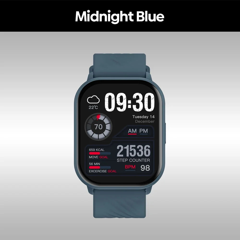 New Zeblaze GTS 3 Voice Calling Smart Watch Ultra-big 2.03'' HD Screen 24H Health Monitor 100+ Sports Modes 200+ Watch Faces - TechSmartX