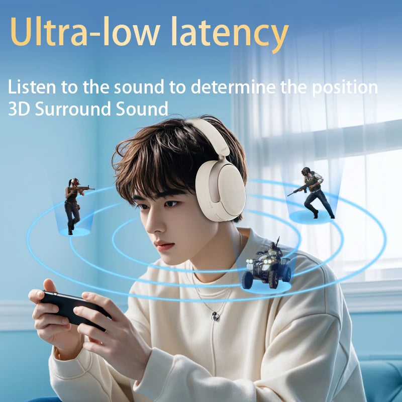Acer OHR516 ANC Wireless Headphone 48dB Noise Canceling Hi-Res Spatial Audio Earphone with LDAC Bluetooth 5.4 Over Ear Headset - TechSmartX