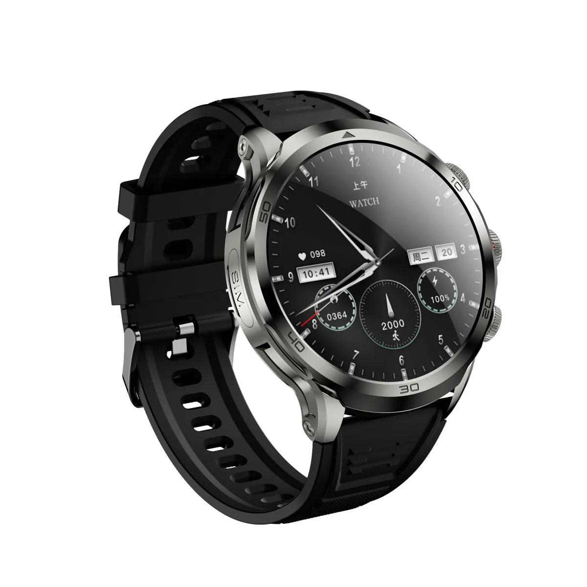 Original H19 Smart Watch Android 10.0 Smartwatch With 190° Rotary Camera GPS WIFI 1.95inch Larger Amoled Screen 256GB Storage - TechSmartX