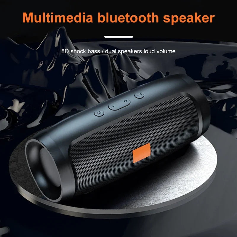 TF USB Bluetooth Speaker Dual Speaker Stereo Outdoor Tfusb Playback Fm Voice Broadcasting Portable Subwoofer Wireless Speaker - TechSmartX