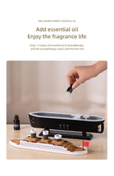 Retro Ship Air Humidifier Ultrasonic Aromatherapy Diffusers Mist Maker Fragrance Essential Oil Aroma Difusor Remote control - TechSmartX