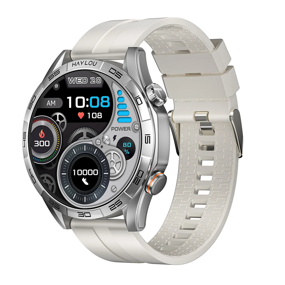 HAYLOU Solar 5 Voice Calling Smartwatch 1.58'' AMOLED Display 60Hz Smart Watch 24H Health Monitoring Sports Smartwatch for Men - TechSmartX