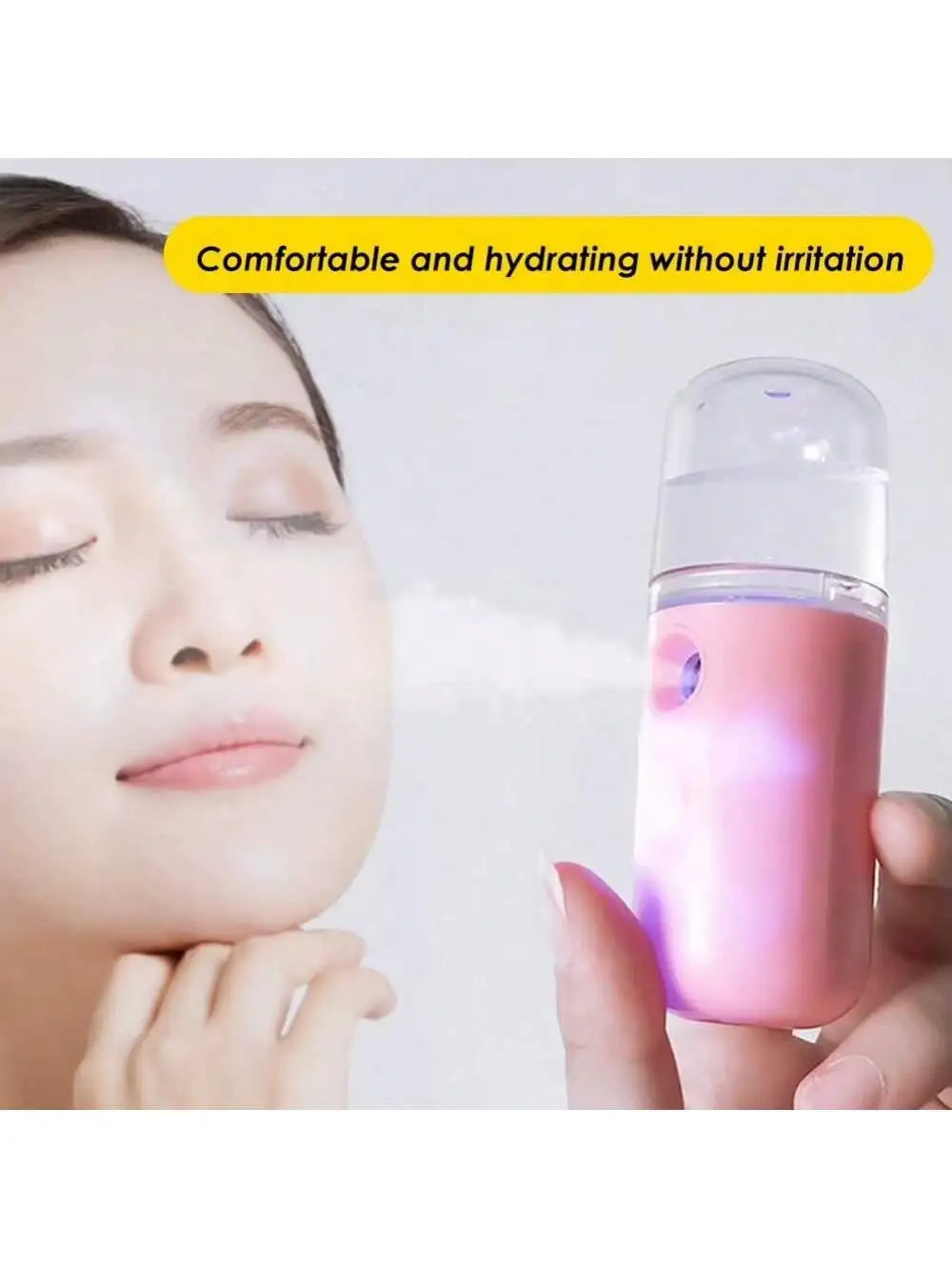 USB Mist Facial Sprayer  Humidifier Rechargeable Nebulizer Face Steamer Moisturizing Beauty Instruments Face Skin Care Tools - TechSmartX