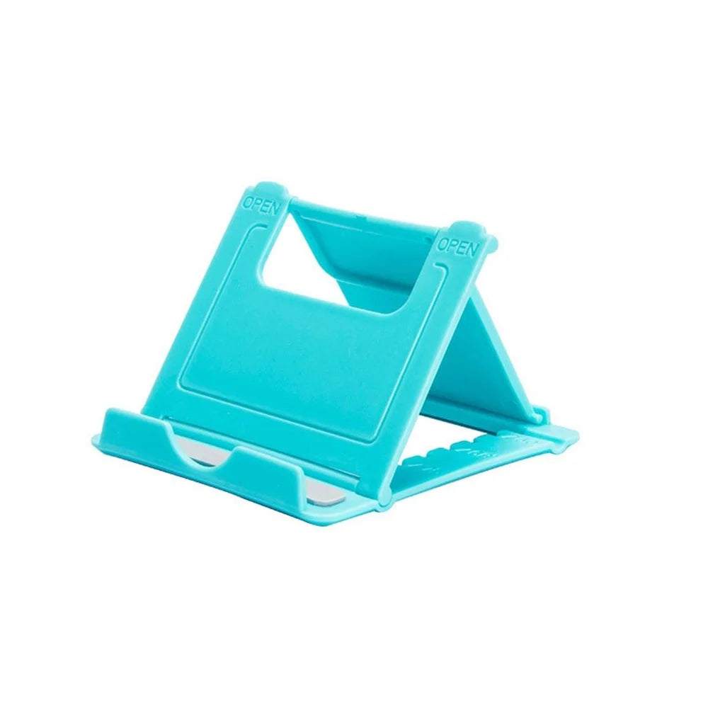 Mini Adjustable Creative Portable Universal Folding Plastic Phone Holder Tablet Computer Stand For ipad iPhone Samsung Xiaomi