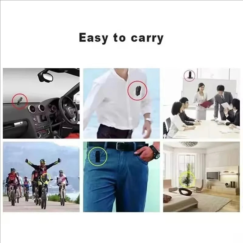 Portable Mini HD DV Camera Body Camcorder Mount Video Recorder Nanny Security Cam Sports DVR Webcam for Home Office Security - TechSmartX