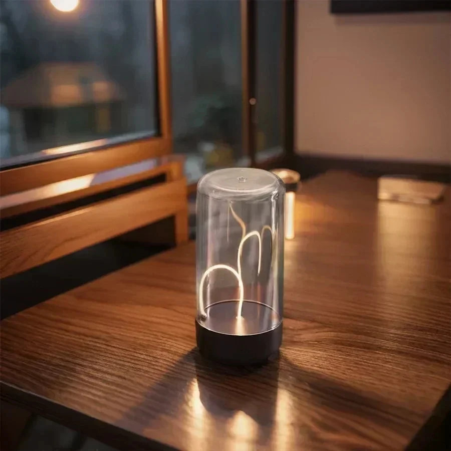 Portable quantum wire ambient magnetic light Type-C charging, eye protection function, bedroom, study, camping, Christmas gift - TechSmartX