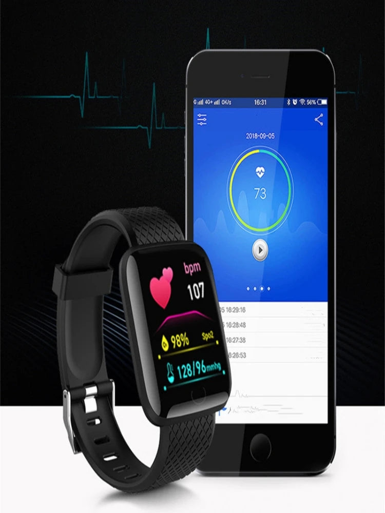 Smartwatch Men Women Wristwatches Smart Watch Message Fitness Monitor Bracelet Birthday Gift Electronic Clock For Android IOS - TechSmartX