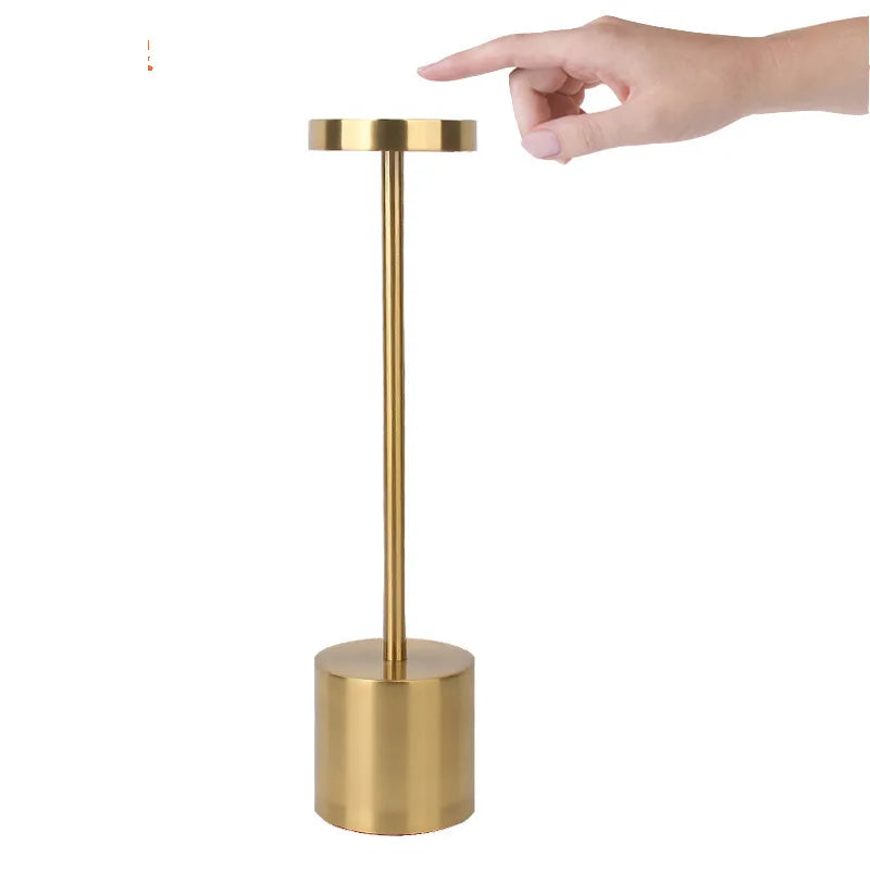 LED Cordless Touch  Table Lamps Rechargeable Desk Lamp 3Colors Adjustable Bedside Creative Ambient Light Bar Room Decor Light - TechSmartX