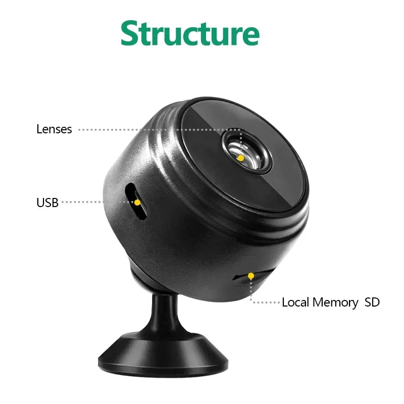 A9 Mini Surveillance Cameras With Wifi 1080P HD Mini Camera Sensor Night Vision Camcorder Web Video Surveillance Smart Life Home - TechSmartX