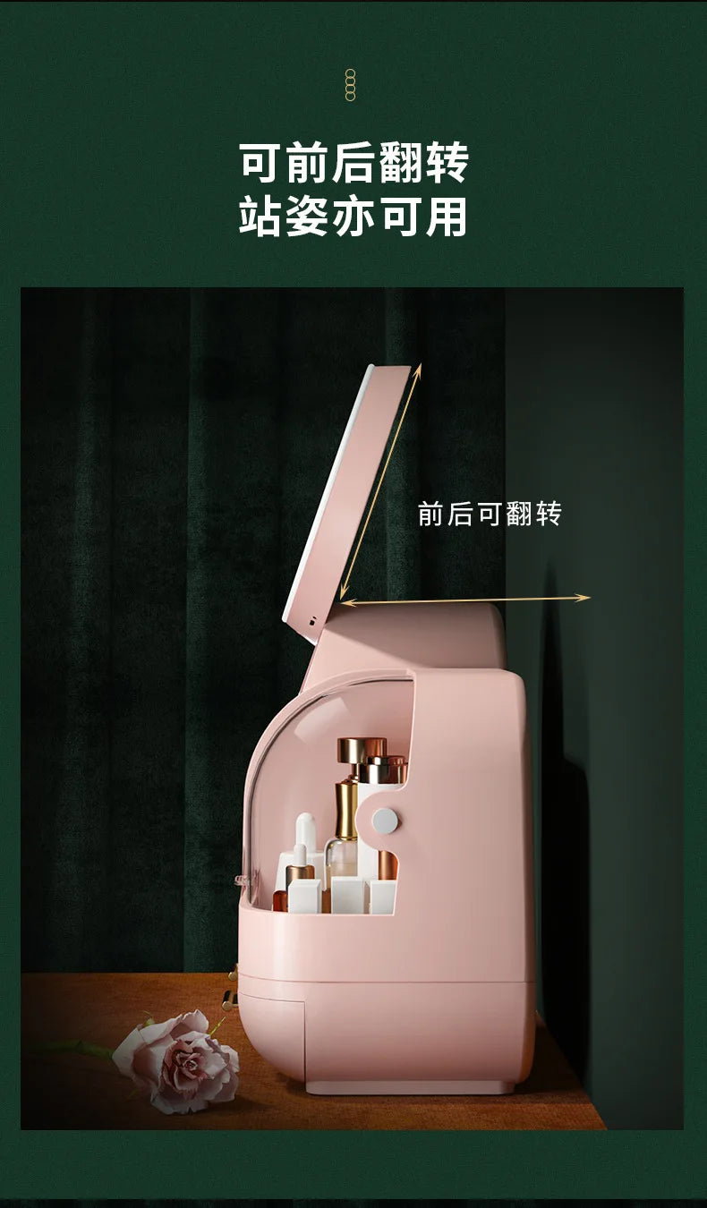Creative LED Cosmetic Storage Box - The Internet's Most Popular Organizer for Makeup Lovers - TechSmartX