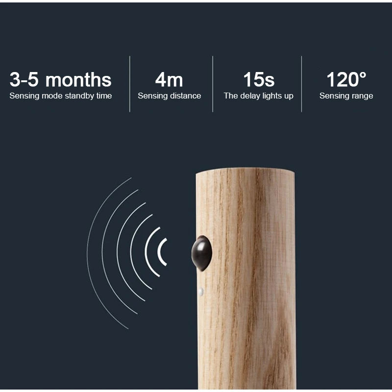 LED Night Light USB Charging Intelligent Human Induction For Bedside Cabinet Home Wardrobe Lighting Motion Sensor Light LED Lamp - TechSmartX